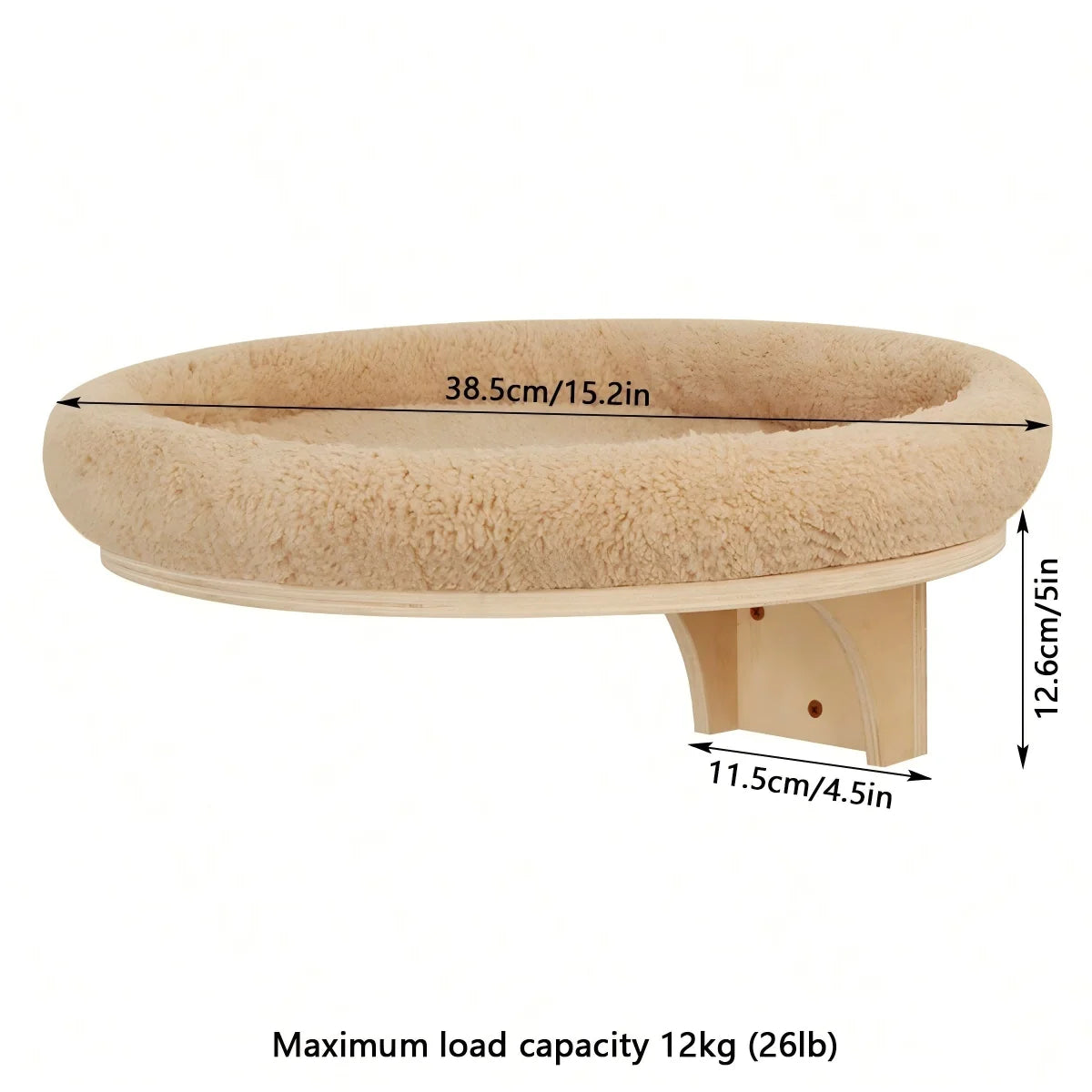 Cat Wall Mounted Climbing Shelf With Sisal Scratching Post