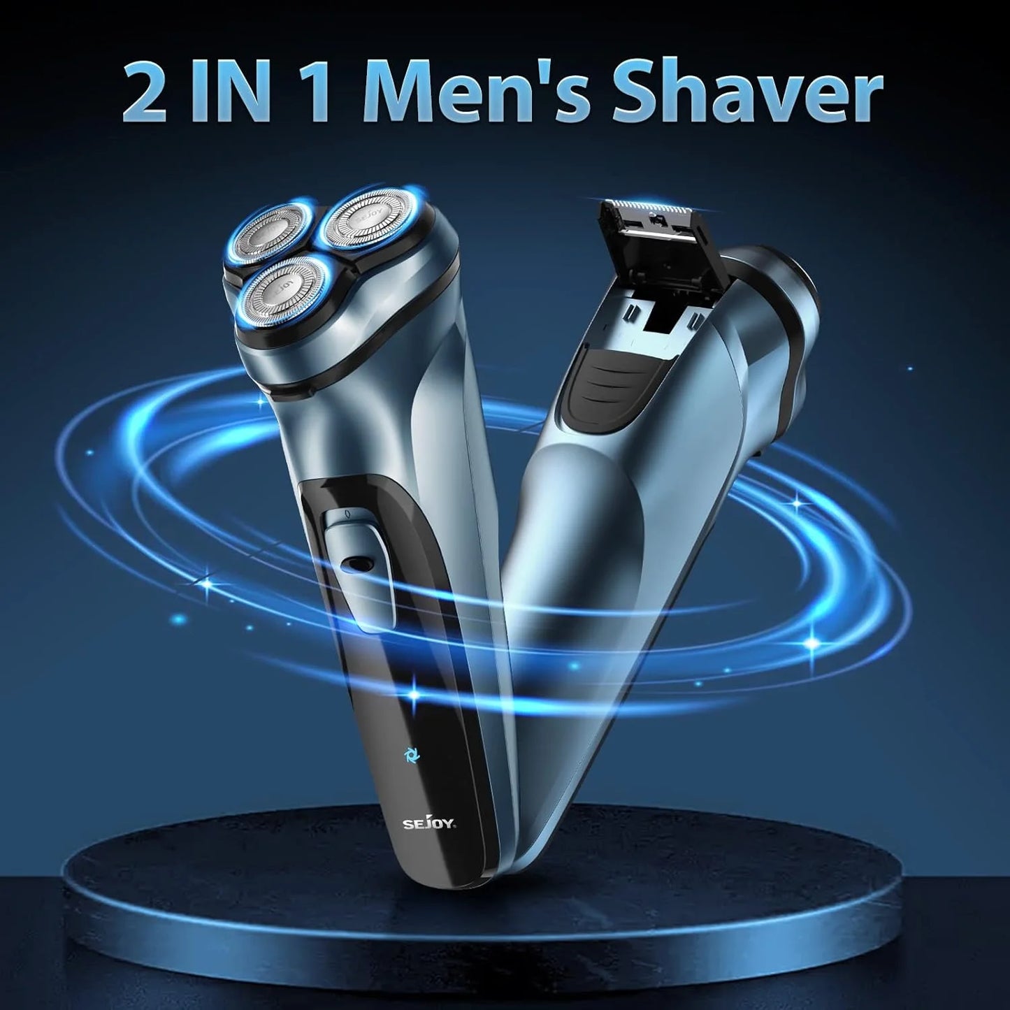 Sejoy Electric Razor for Men Rechargeable Shaver with Floating Head