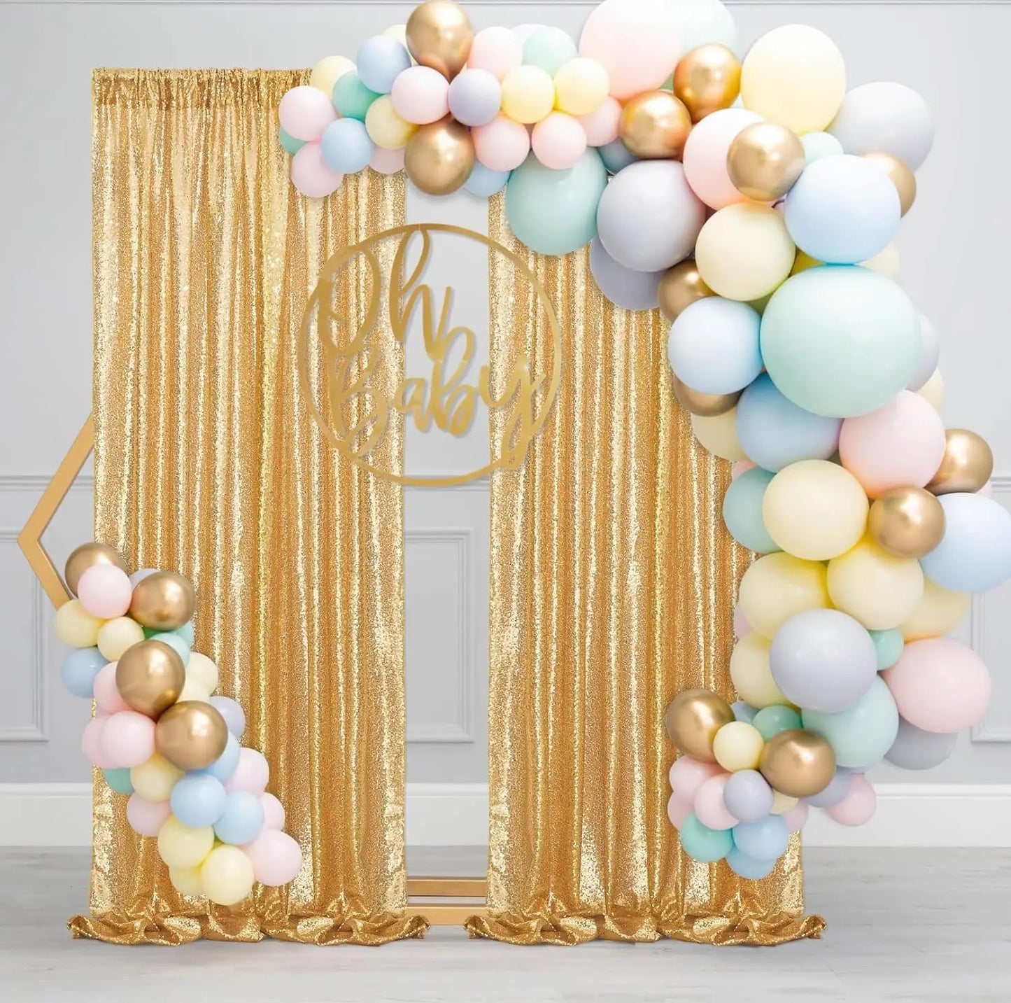 Sequin Backdrop Curtains Panels for Photography and Wedding Events