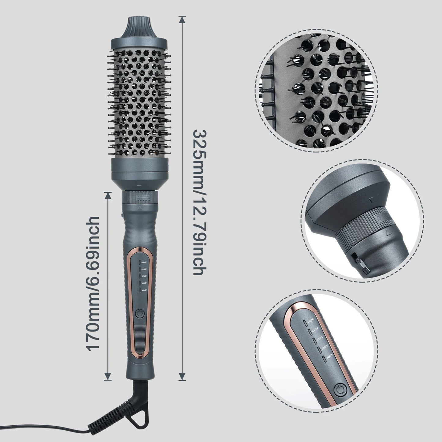 HWZBBEN Hot Air Brush Kit For Dry Hair Styling Frizz