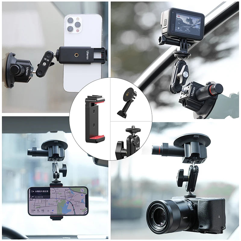 Ulanzi Hand Pump Vacuum Suction Mount Bracket For Action Cameras