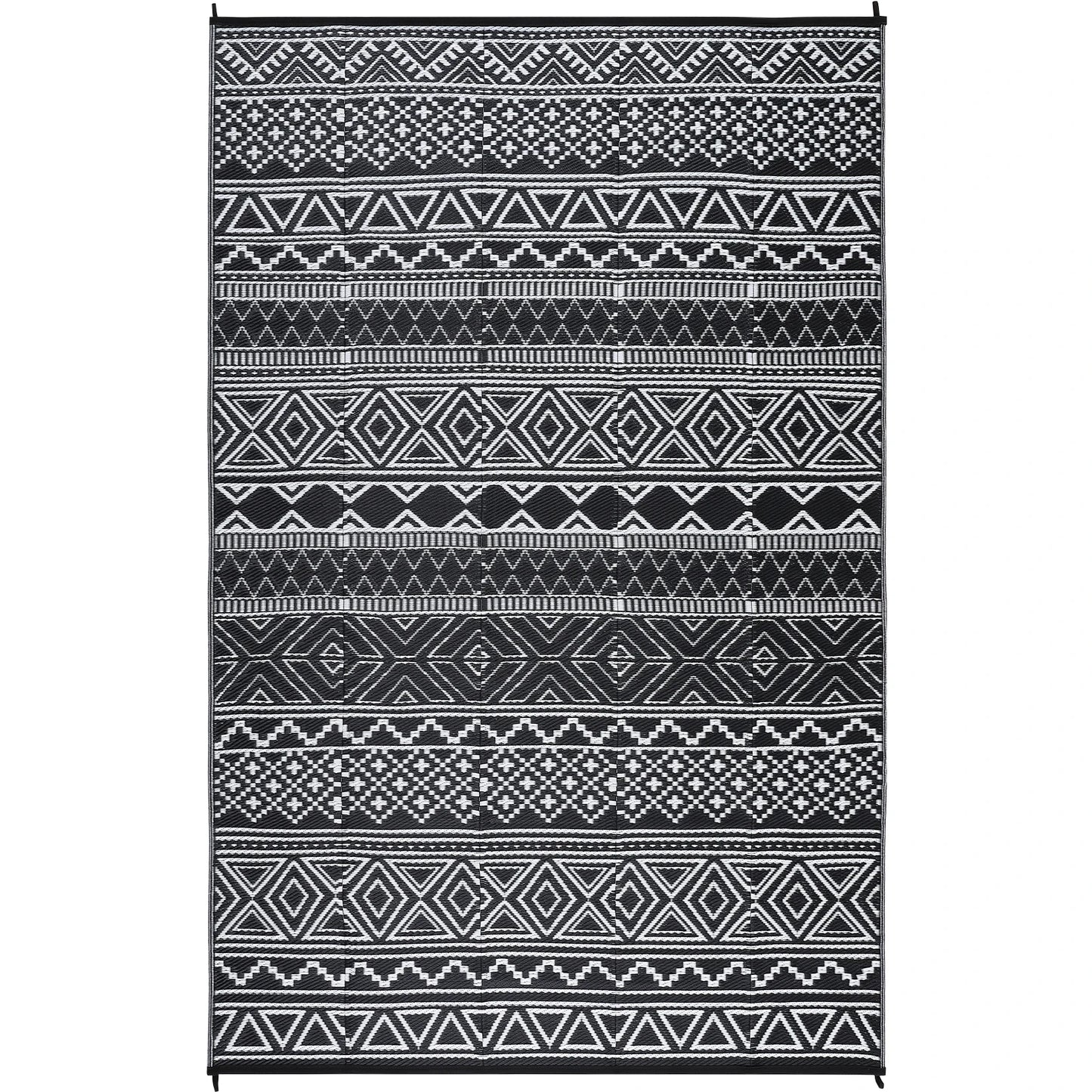 Studyset Outdoor Boho Patio Rug Waterproof Reversible Mat
