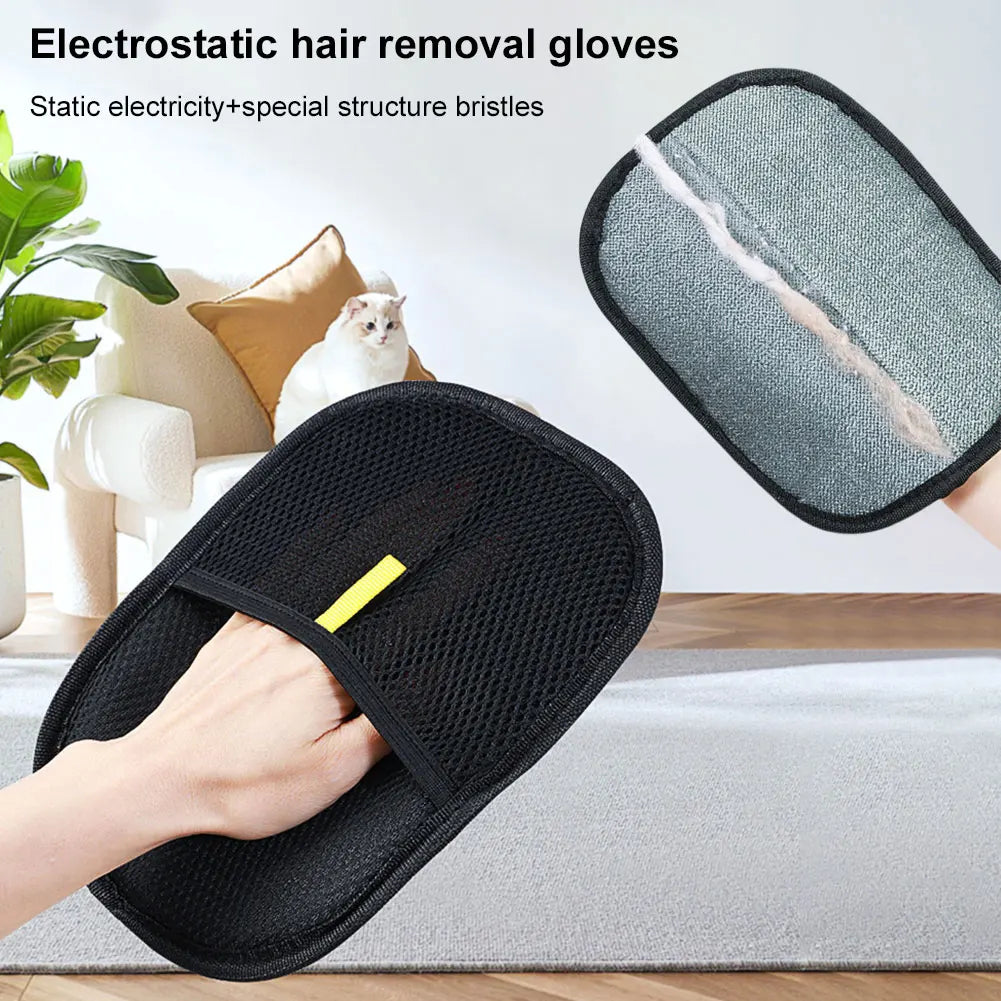 APWIKOGER Deshedding Pet Grooming Glove for Dog Cat Rabbit