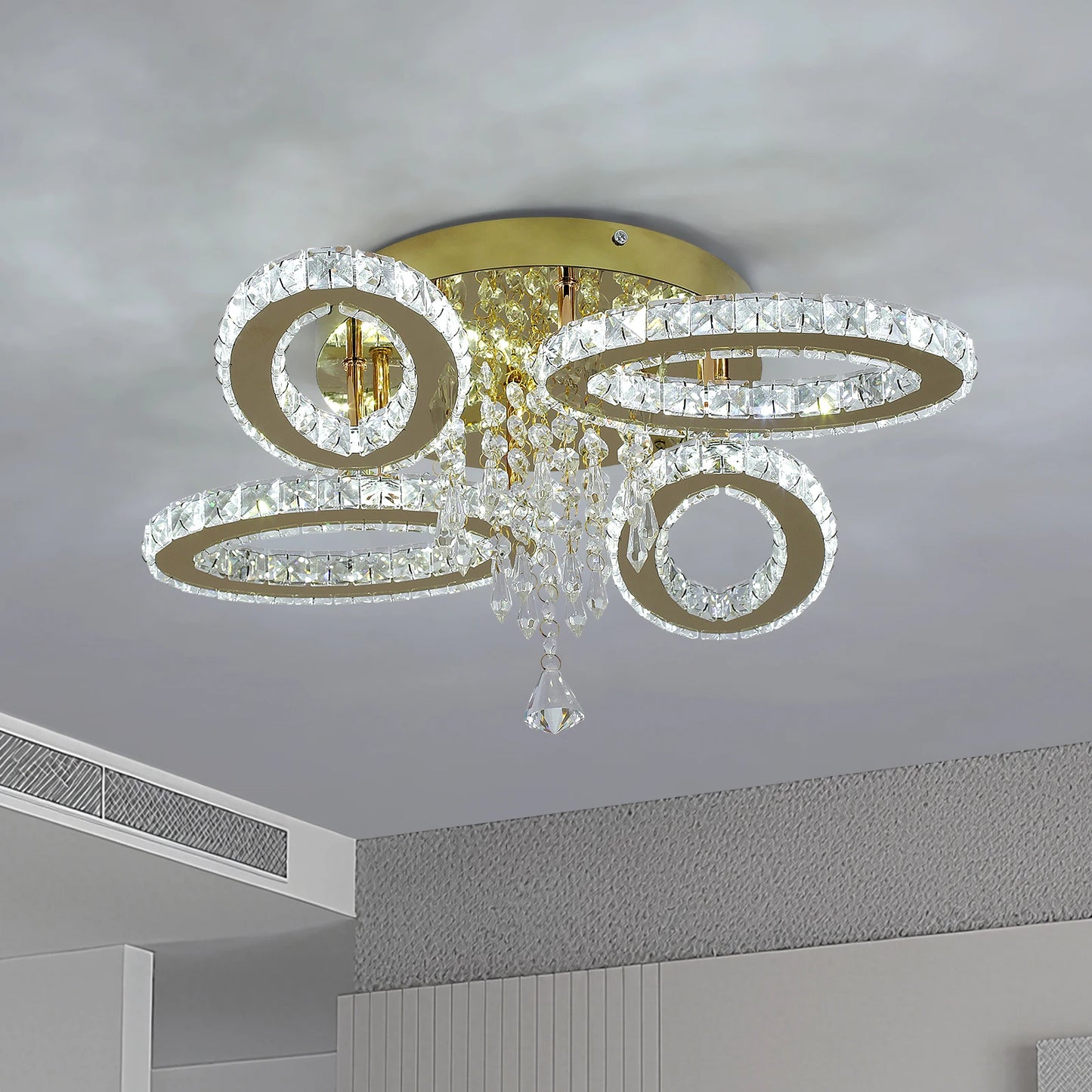 Vetrulus Crystal Chandelier Ceiling Light