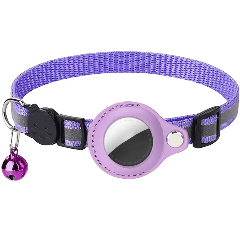 Shunmaii Reflective Cat Collar With AirTag Holder And Adjustable