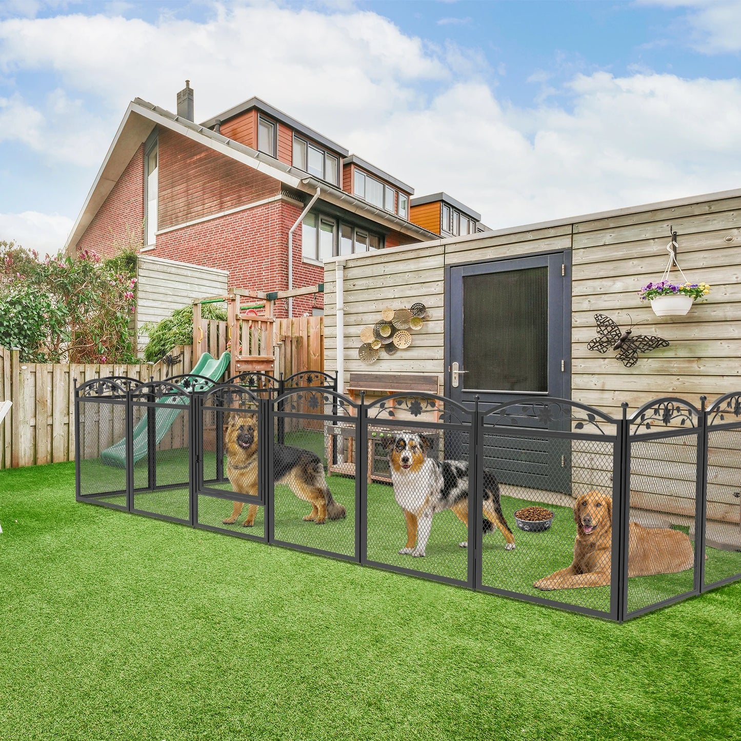 BINGOPAW Dog Playpen Fence Detachable Exercise Pen for Pets