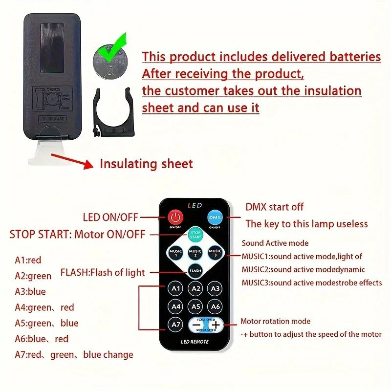 Galaxy Starry Sky Projector LED Night Light USB Rechargeable With Remote