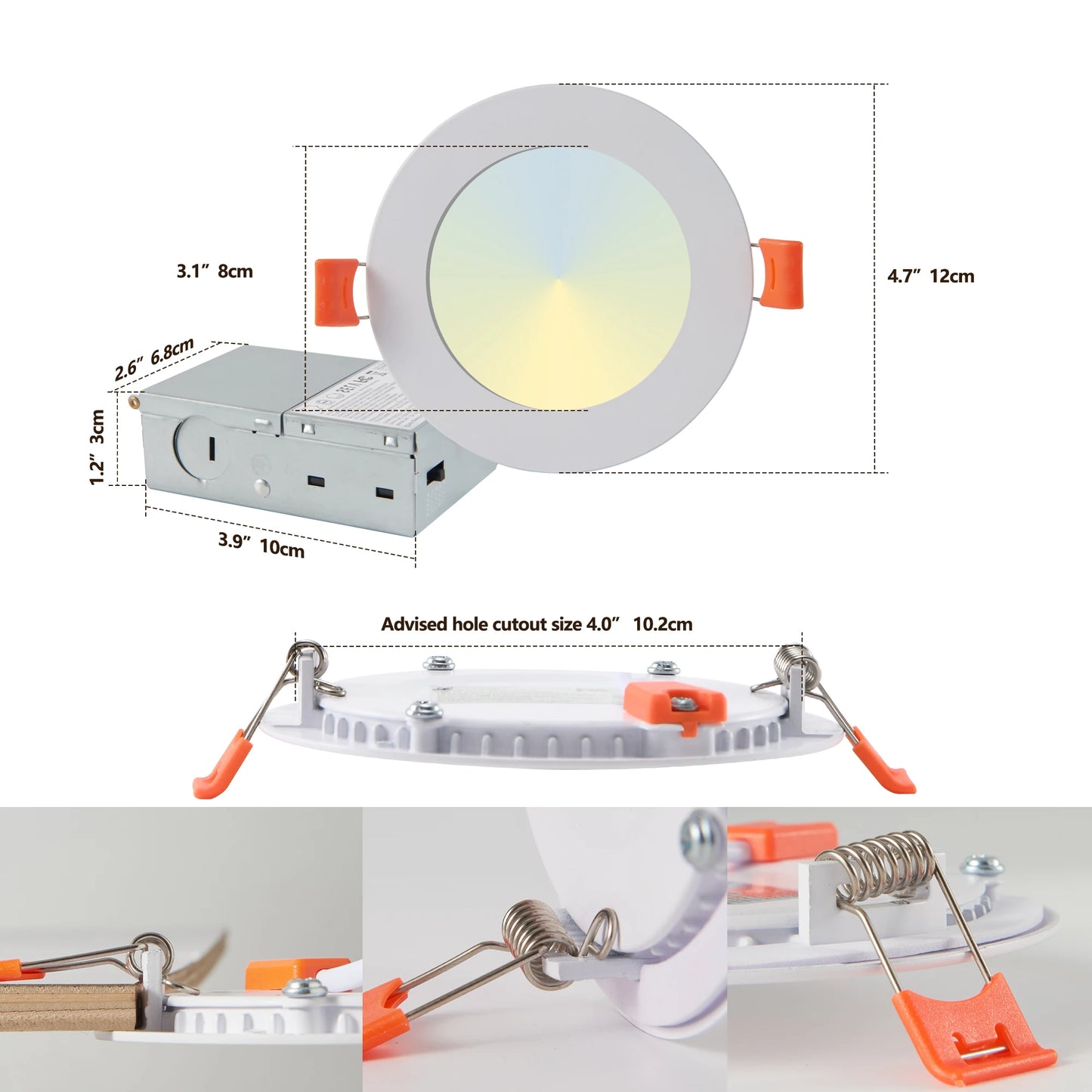 ARLGSITE 12-Pack LED Recessed Lights With Dimmable Color Temperature