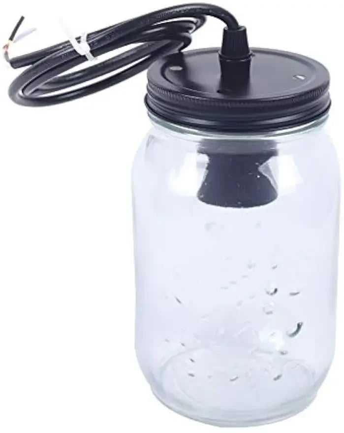 Bymaocar Industrial Mason Jar Pendant Chandelier Ceiling Lighting