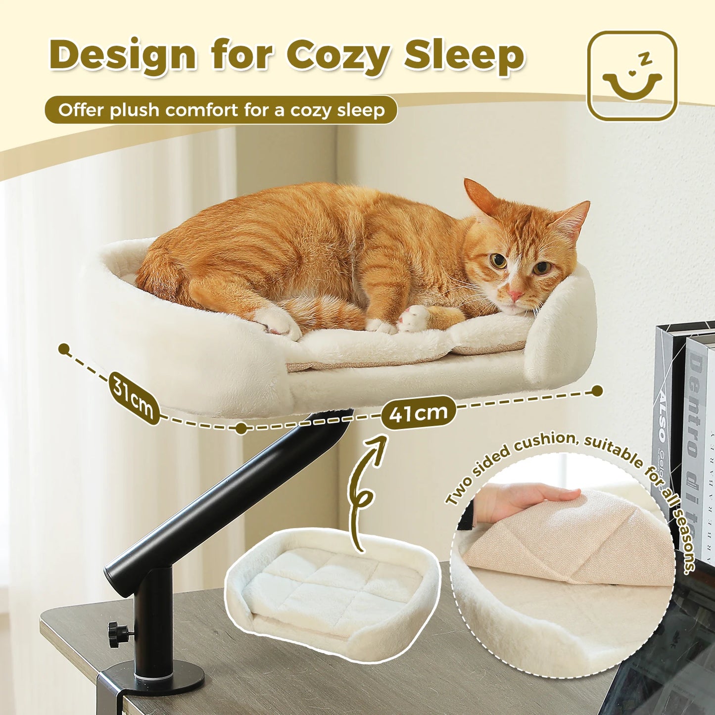 PAWZ Road Cat Desk Bed 360 Rotating Stand