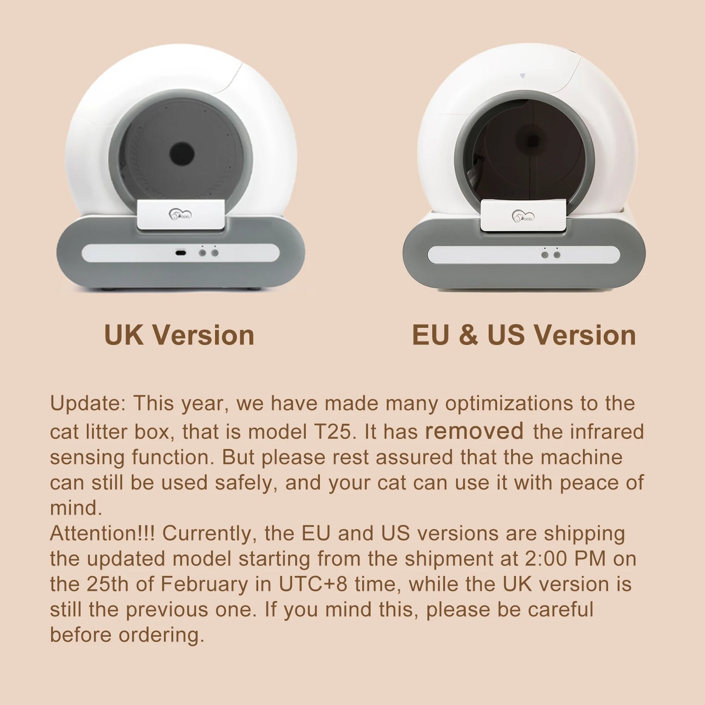DOEL Self Cleaning Cat Litter Box With App Control 2.4G