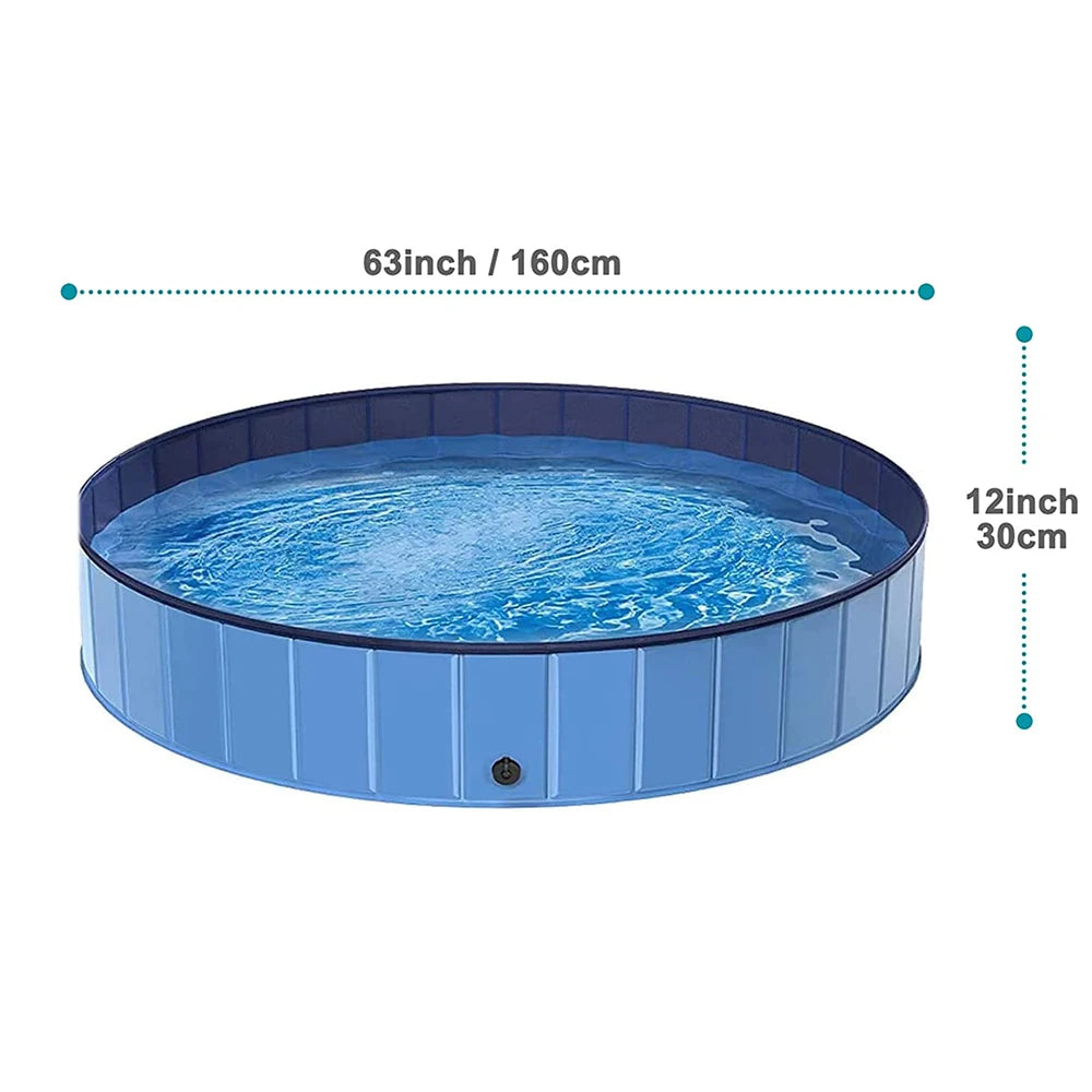 PETRAVEL Dog Pool Portable Bath Tub for Large Dogs