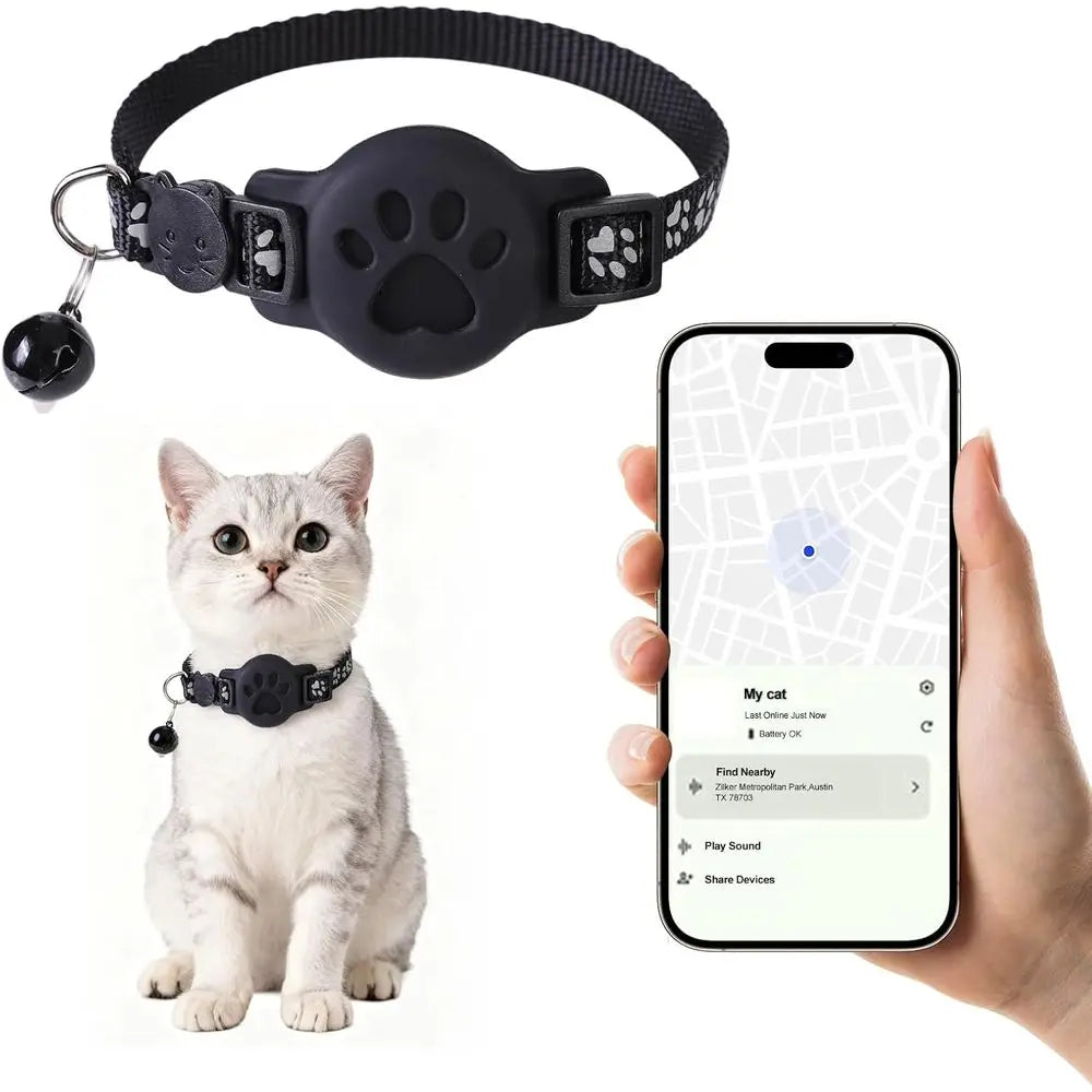 GPS Cat Collar With Bluetooth Tracker For Find My App