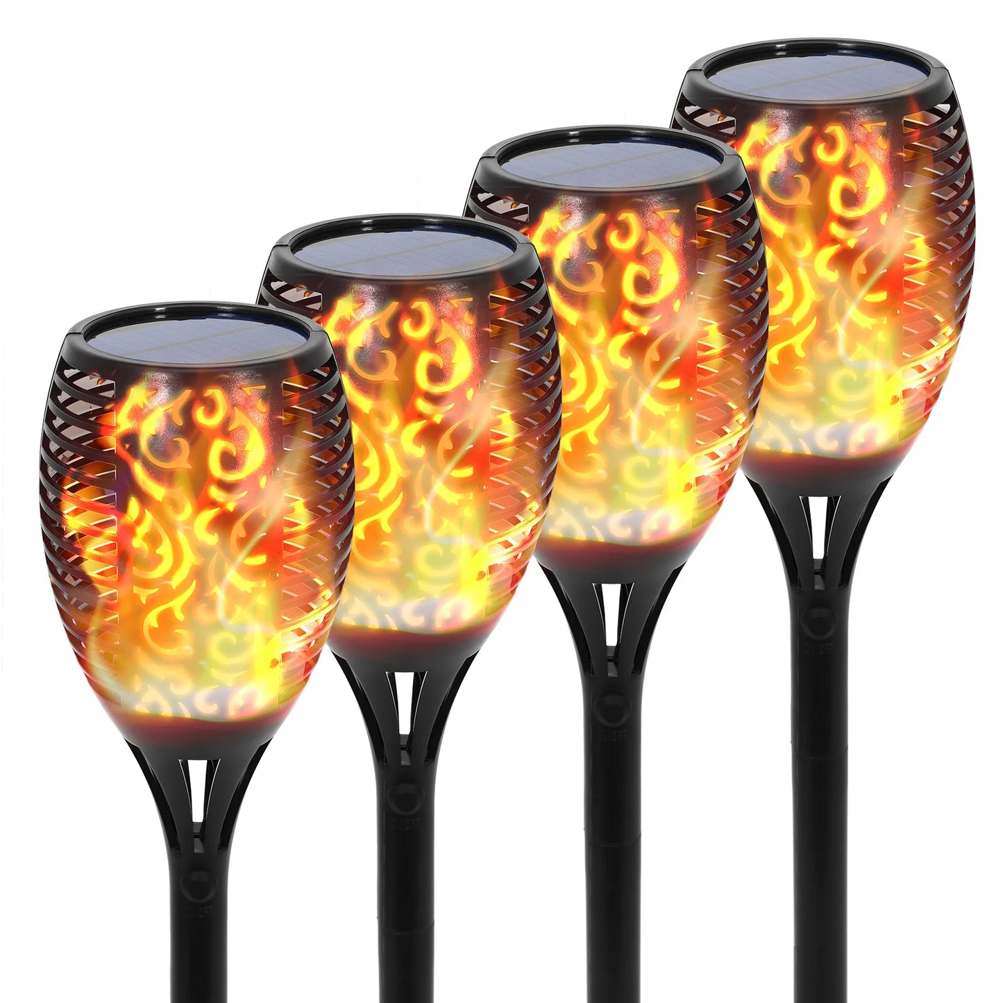 Solar Torch Lights Outdoor 96 LED Waterproof Landscape Pathway