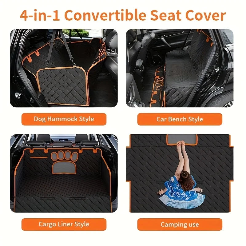 Dog Seat Cover Hammock For Cars Waterproof And Durable