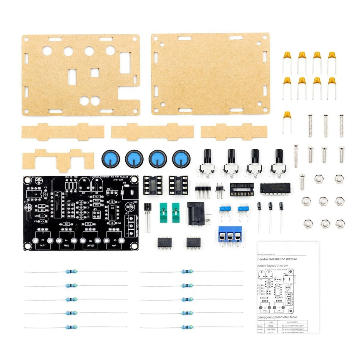 ICL8038 Low Frequency Signal Generator Experiment Kit