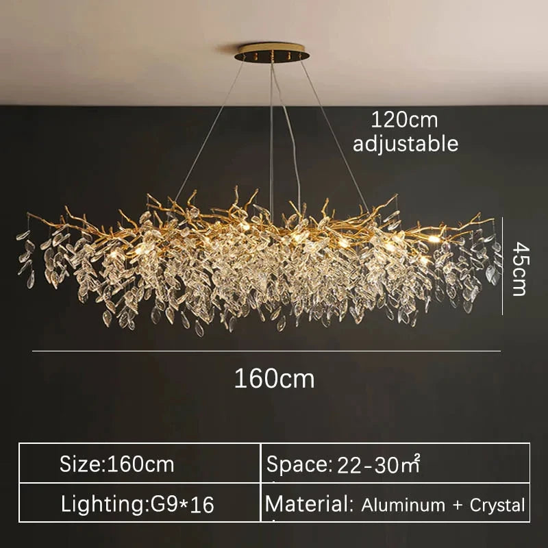Normichy Luxury Crystal LED Chandeliers For Living And Dining