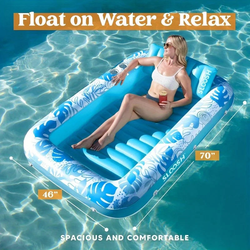 Joyfy 4-In-1 Inflatable Pool Lounger Float For Summer Fun