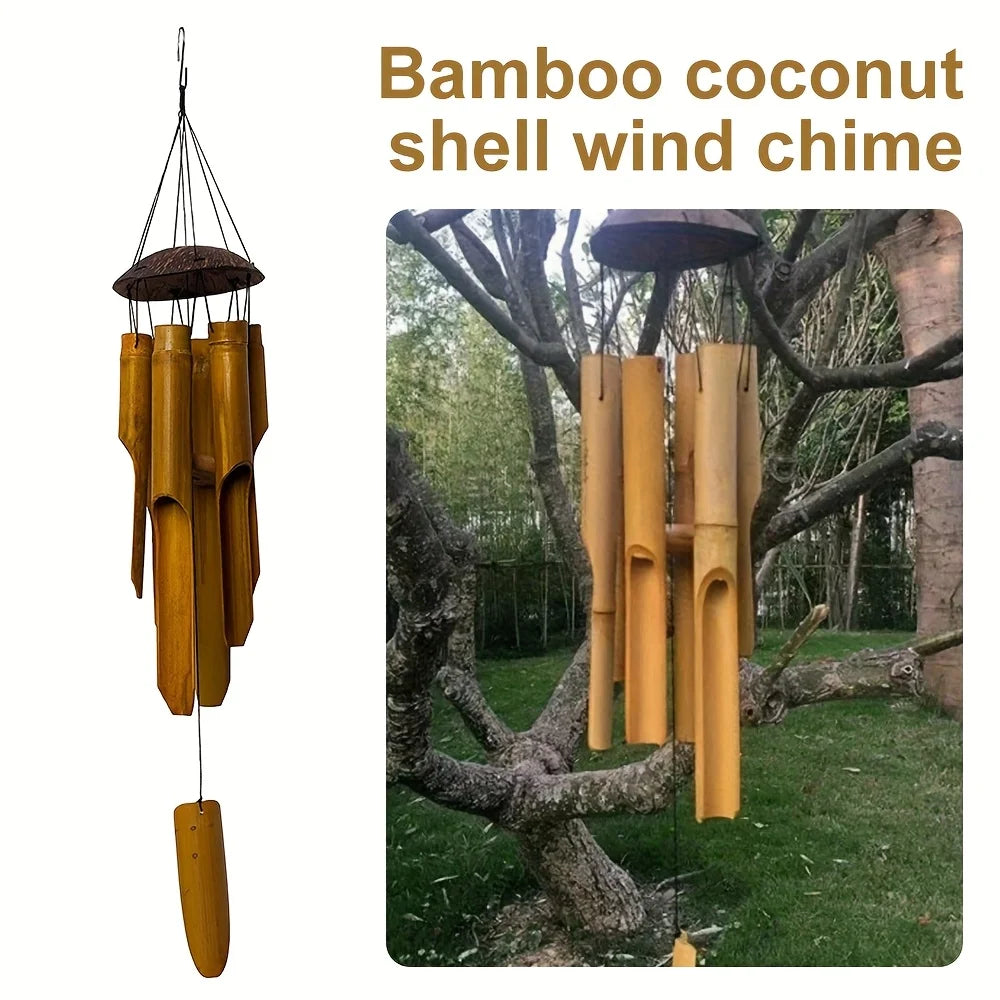 Garden Bamboo Wind Chime Decor For Outdoor And Indoor Living