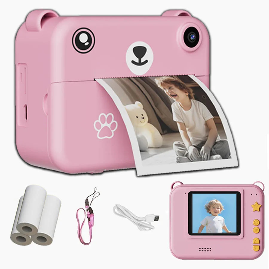 Multifunctional Children's Camera With Instant Print Portable