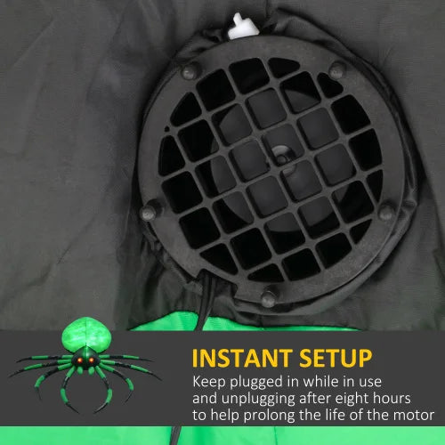 Halloween Inflatable Spider Decoration LED Lighting Outdoor