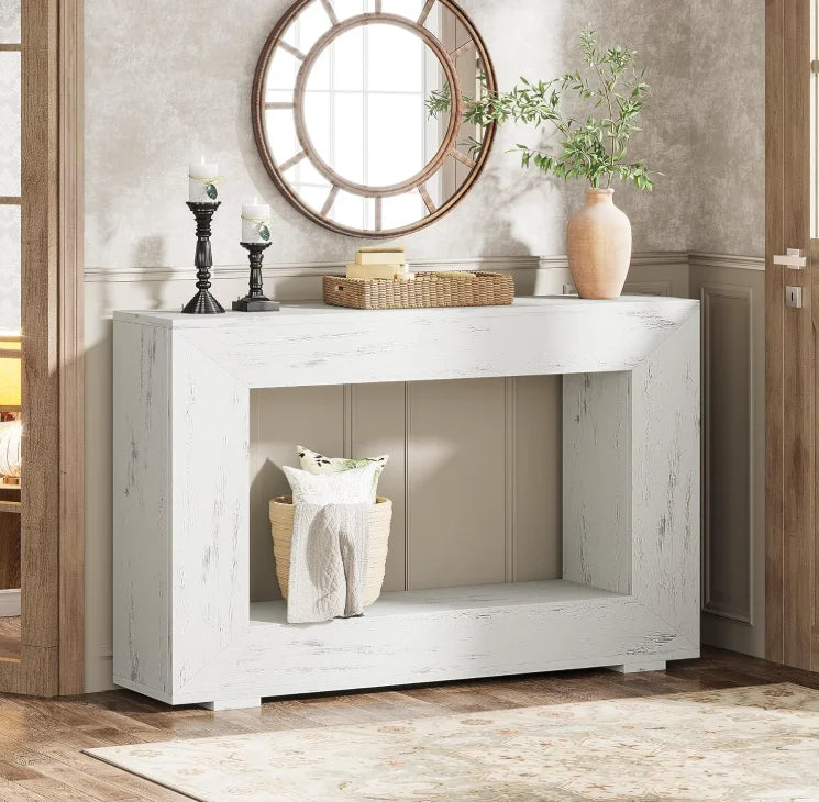 Tribesigns Farmhouse Console Table With Storage For Entryway