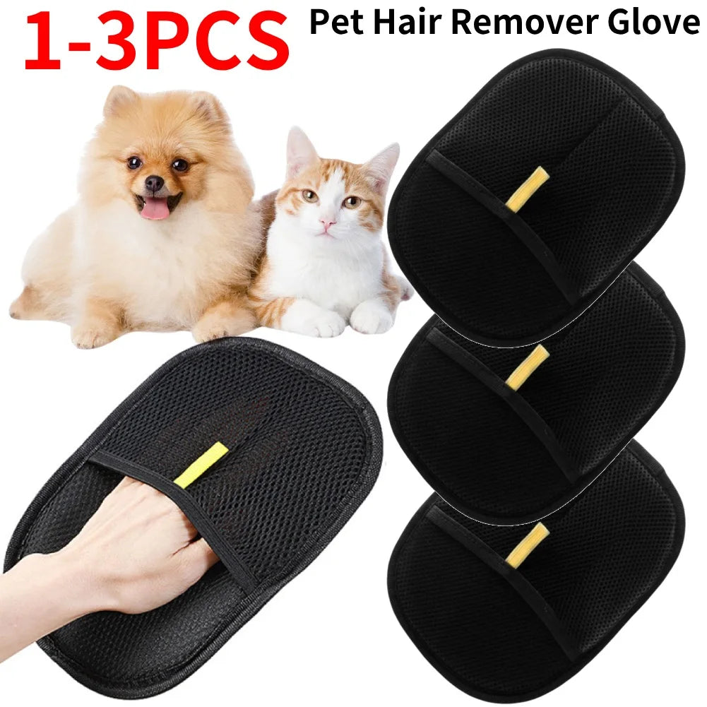 APWIKOGER Deshedding Pet Grooming Glove for Dog Cat Rabbit
