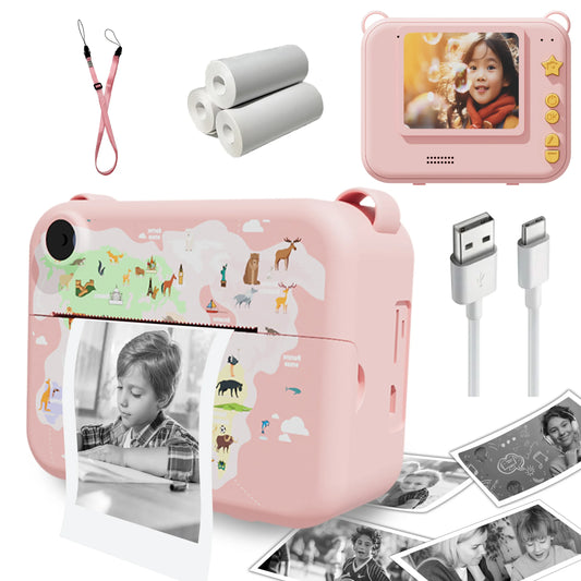 Kids Digital Camera For Children With Instant Print 1080P HD