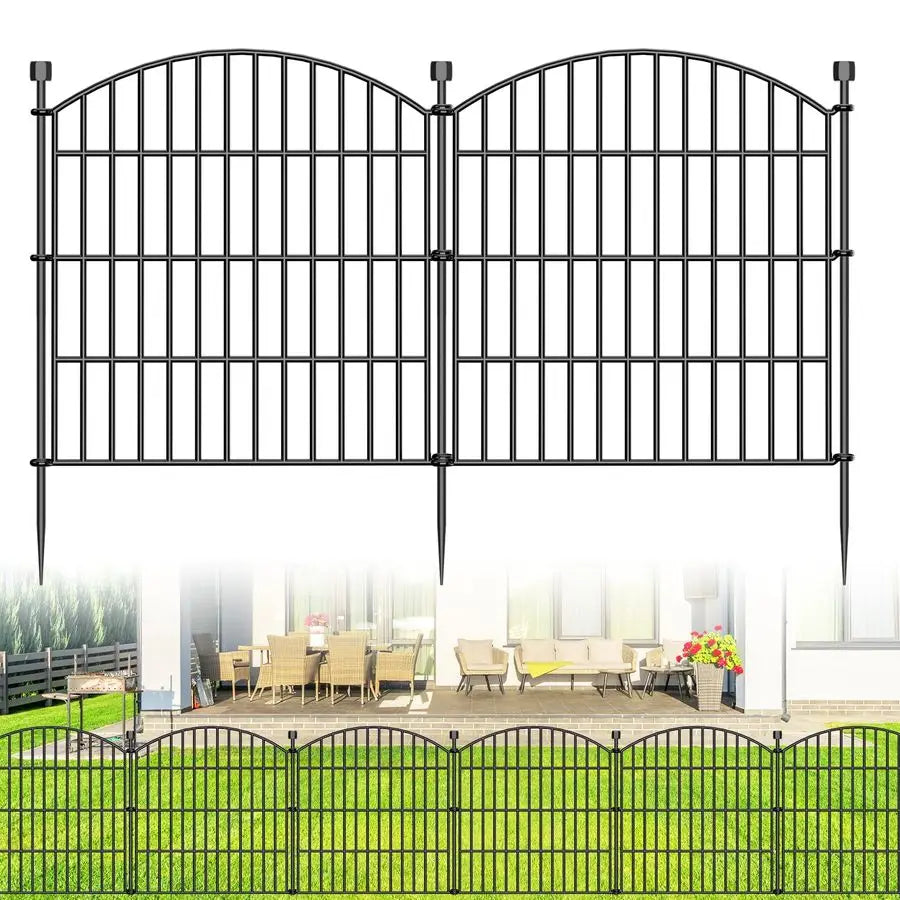 Decorative No-Dig Garden Fence Panels For Pets And Rabbits