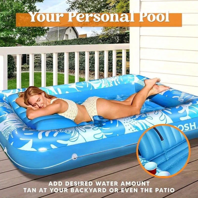 Joyfy 4-In-1 Inflatable Pool Lounger Float For Summer Fun