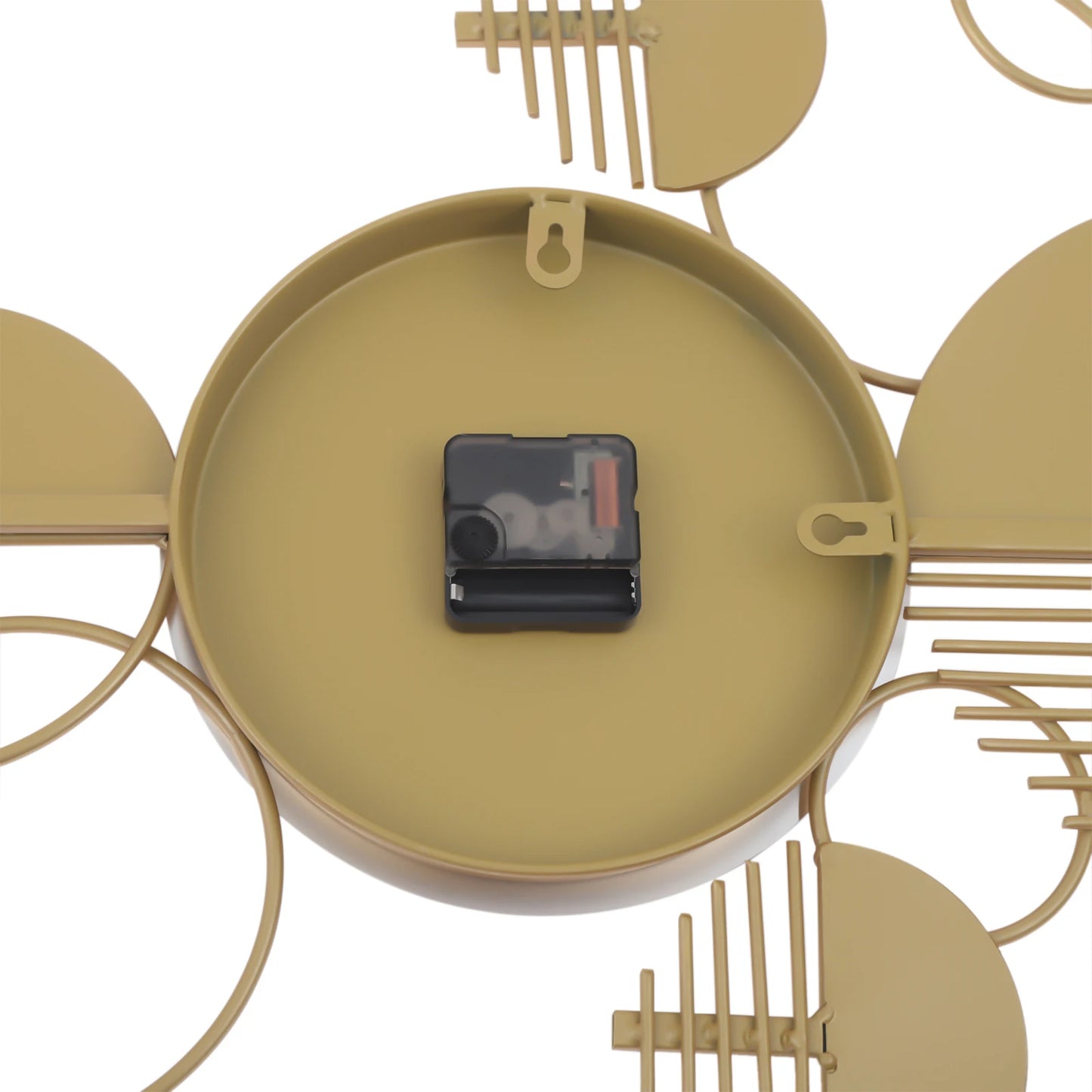 Creative Modern Metal Wall Clock Battery Operated Silent Minimalist Decor