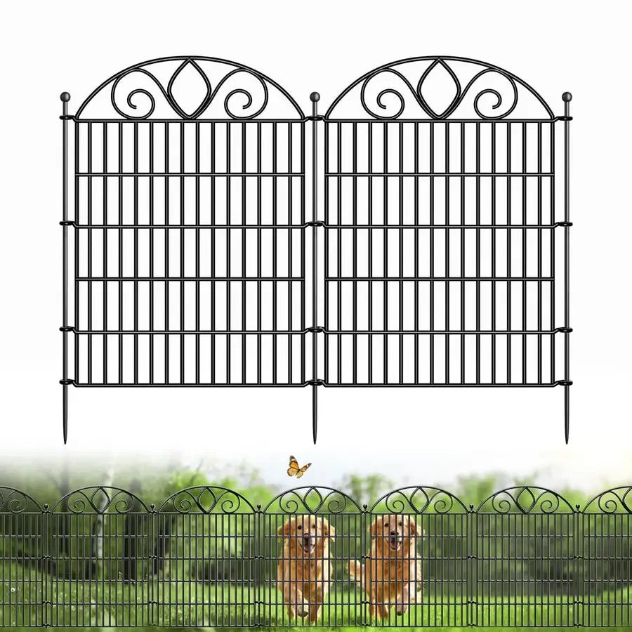 XMSJ NoDig Tall Garden Fence For Pets And Yard