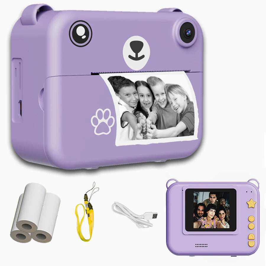 Multifunctional Children's Camera With Instant Print Portable