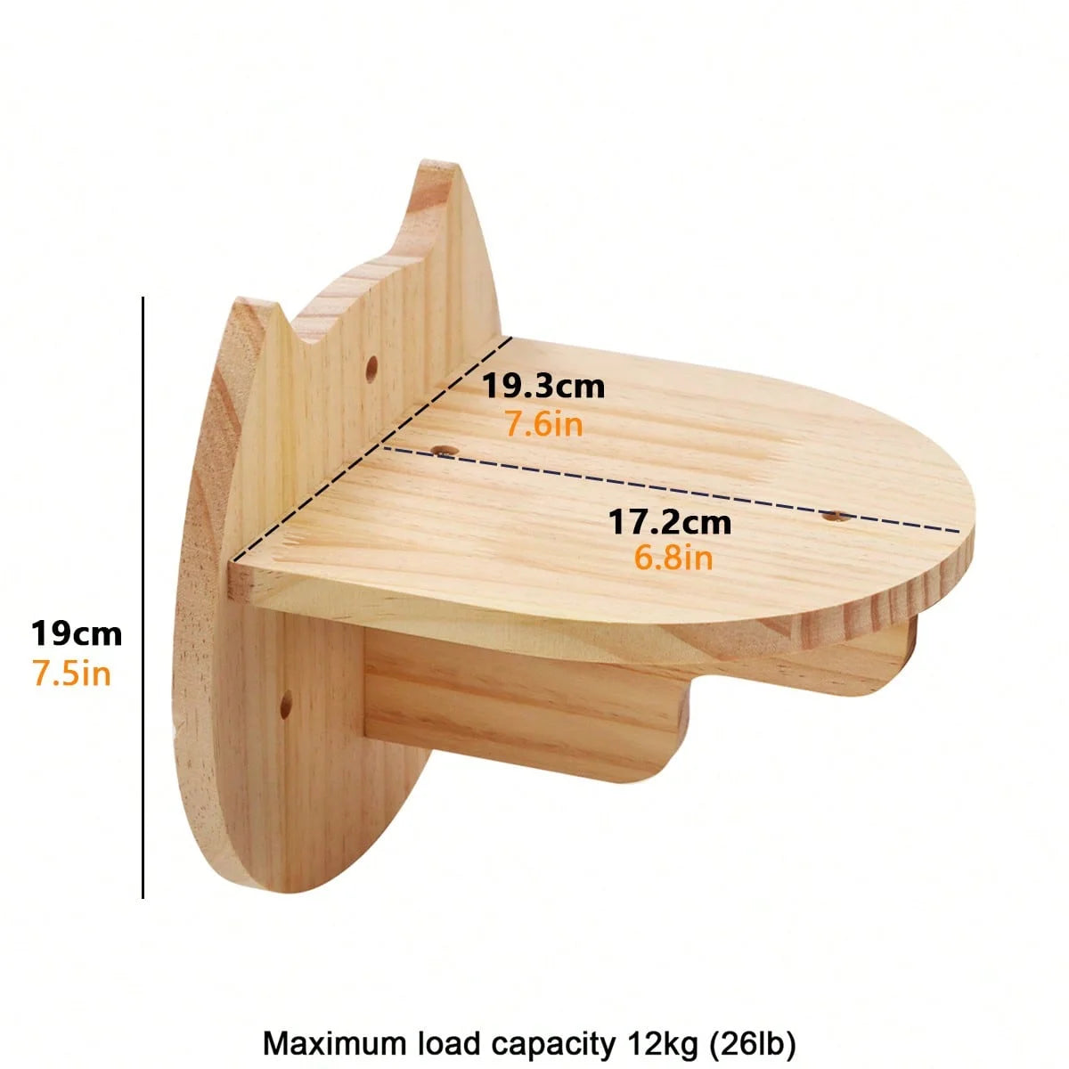 Cat Wall Mounted Climbing Shelf With Sisal Scratching Post