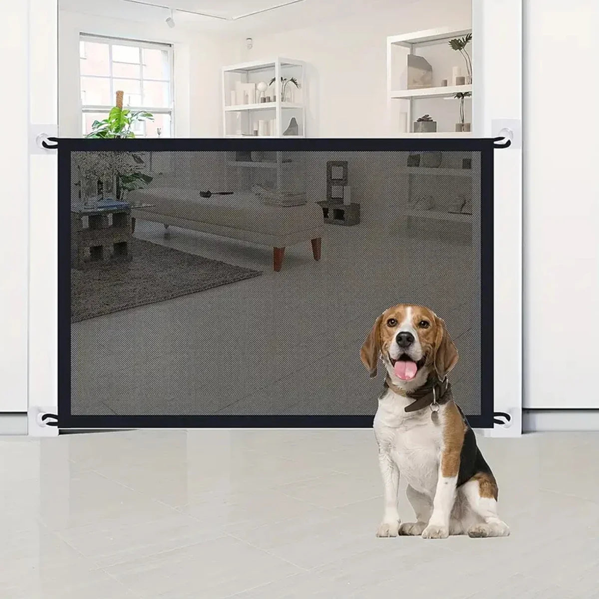 Pet Dog Barrier Fence Folding Mesh Playpen Safe Space
