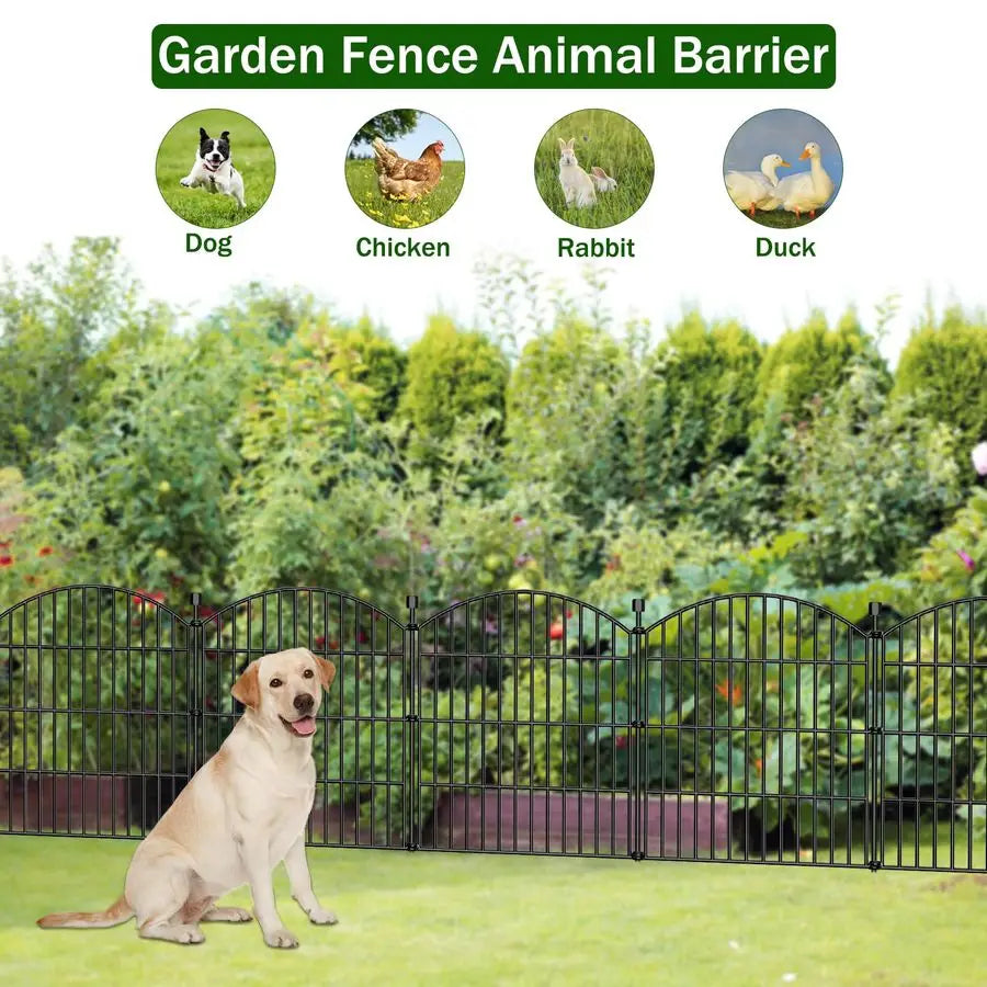 Decorative No-Dig Garden Fence Panels For Pets And Rabbits