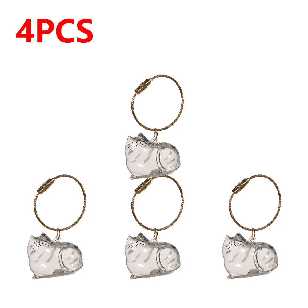 APWIKOGER Cat Keychain DIY Pendant Hair Storage Box