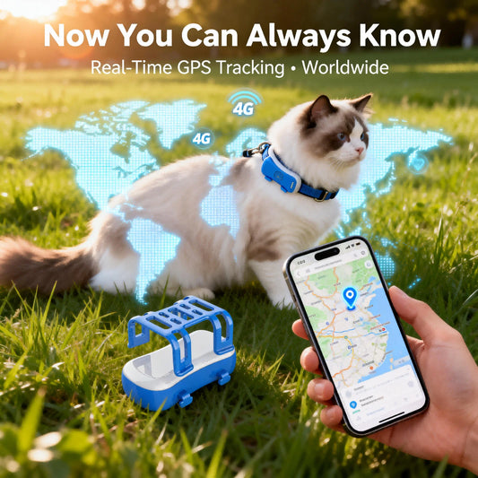 Wanwaytech 4G GPS Pet Tracker Locator With Geo Fence