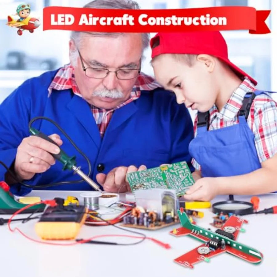 ICStation DIY Airplane Soldering Practice Kit For Students