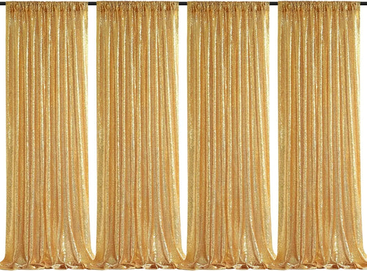 Sequin Backdrop Curtains Panels for Photography and Wedding Events