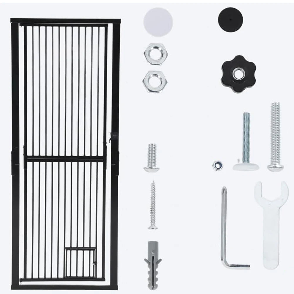 HiMiss Extra Tall Adjustable Pet Gate No Drilling Wall Mount