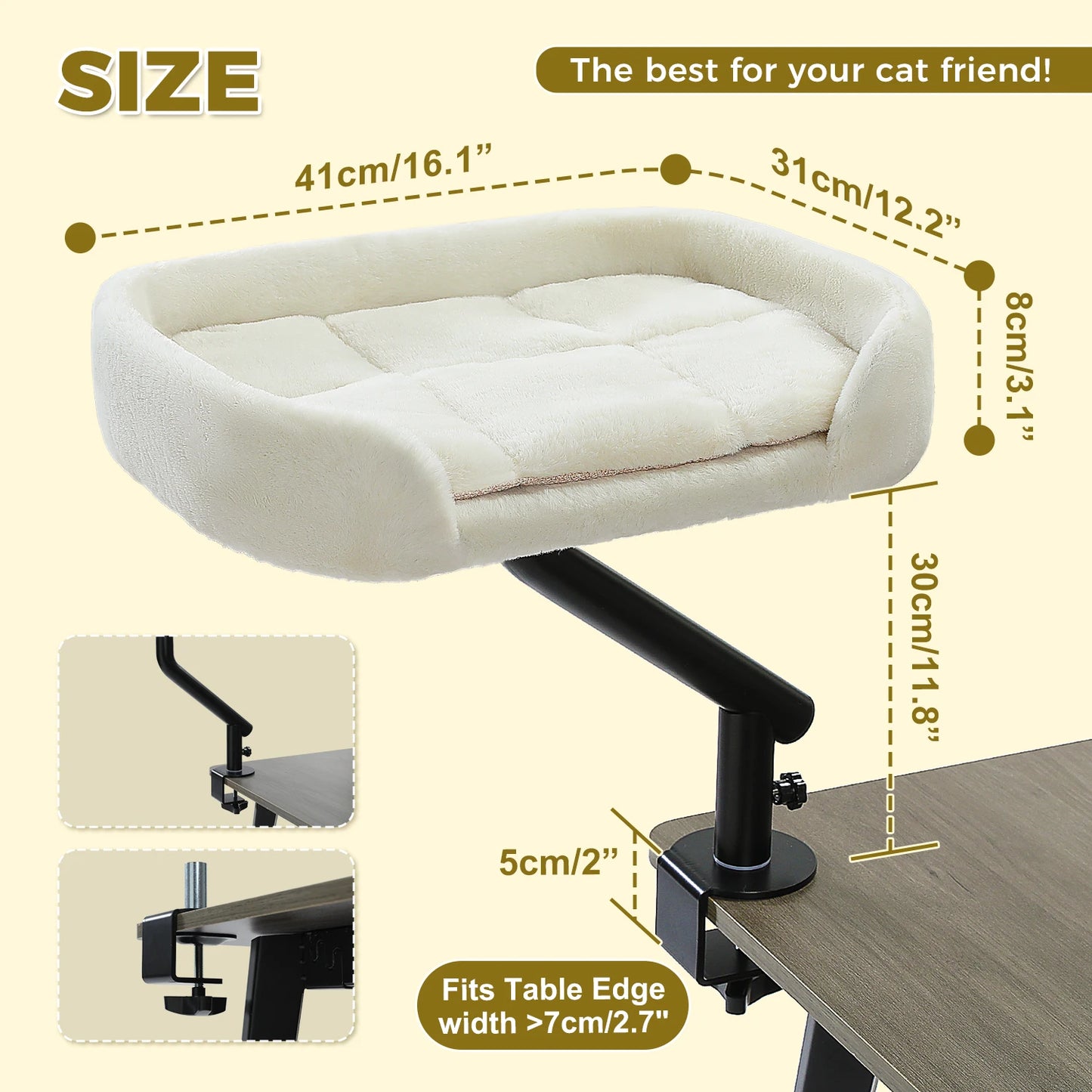 PAWZ Road Cat Desk Bed 360 Rotating Stand