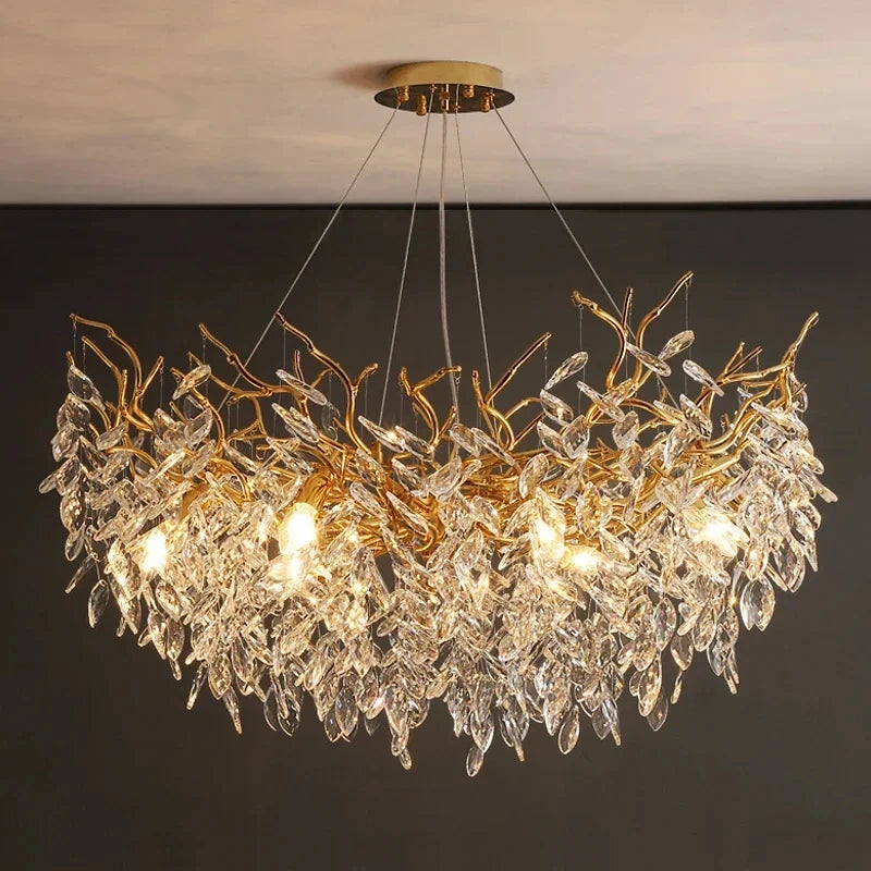 Normichy Luxury Crystal LED Chandeliers For Living And Dining