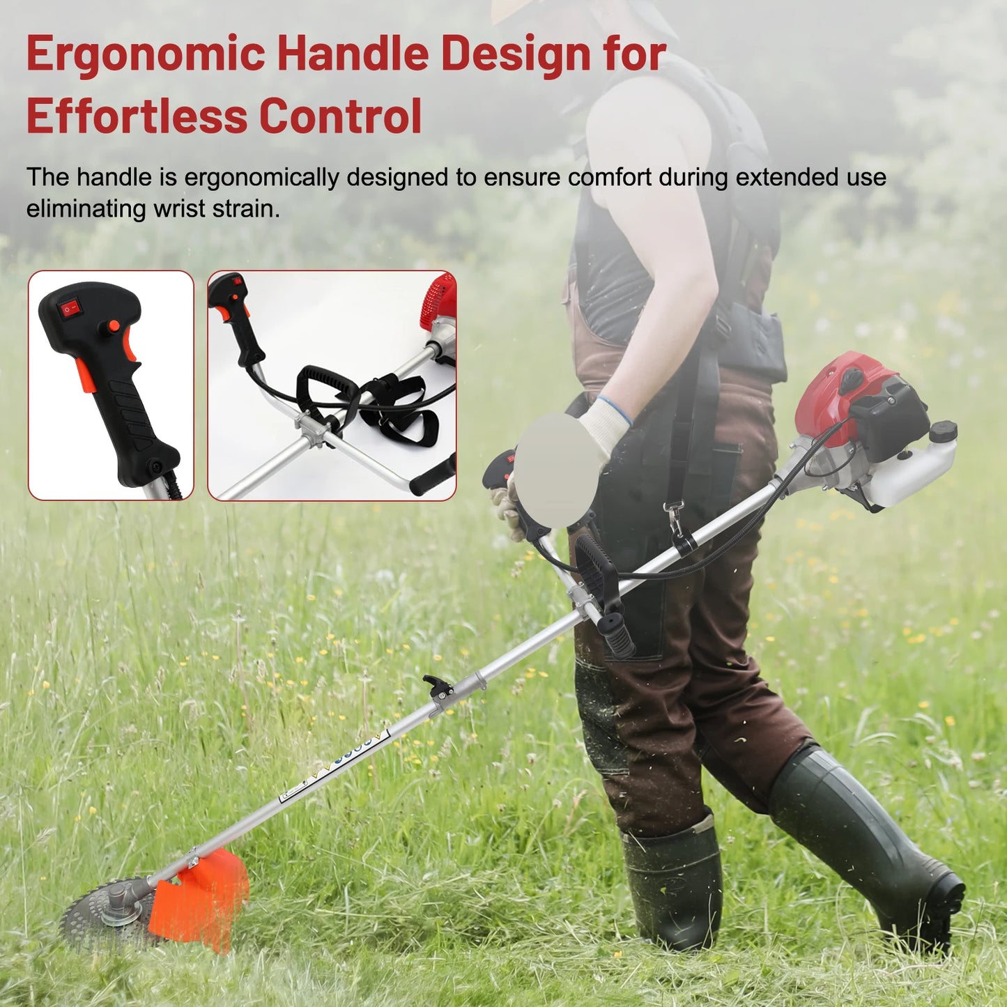 Weed Wacker 2-Stroke Gas Grass Trimmer 4-In-1 Tool