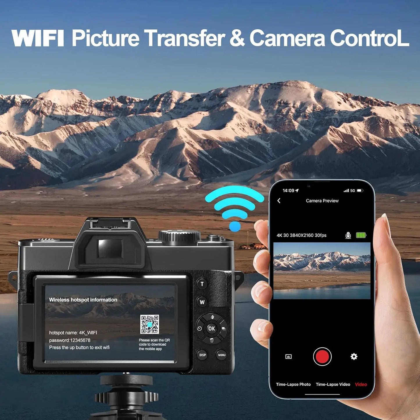 NBD 4K Digital Cameras For Photography And Travel Vlogging