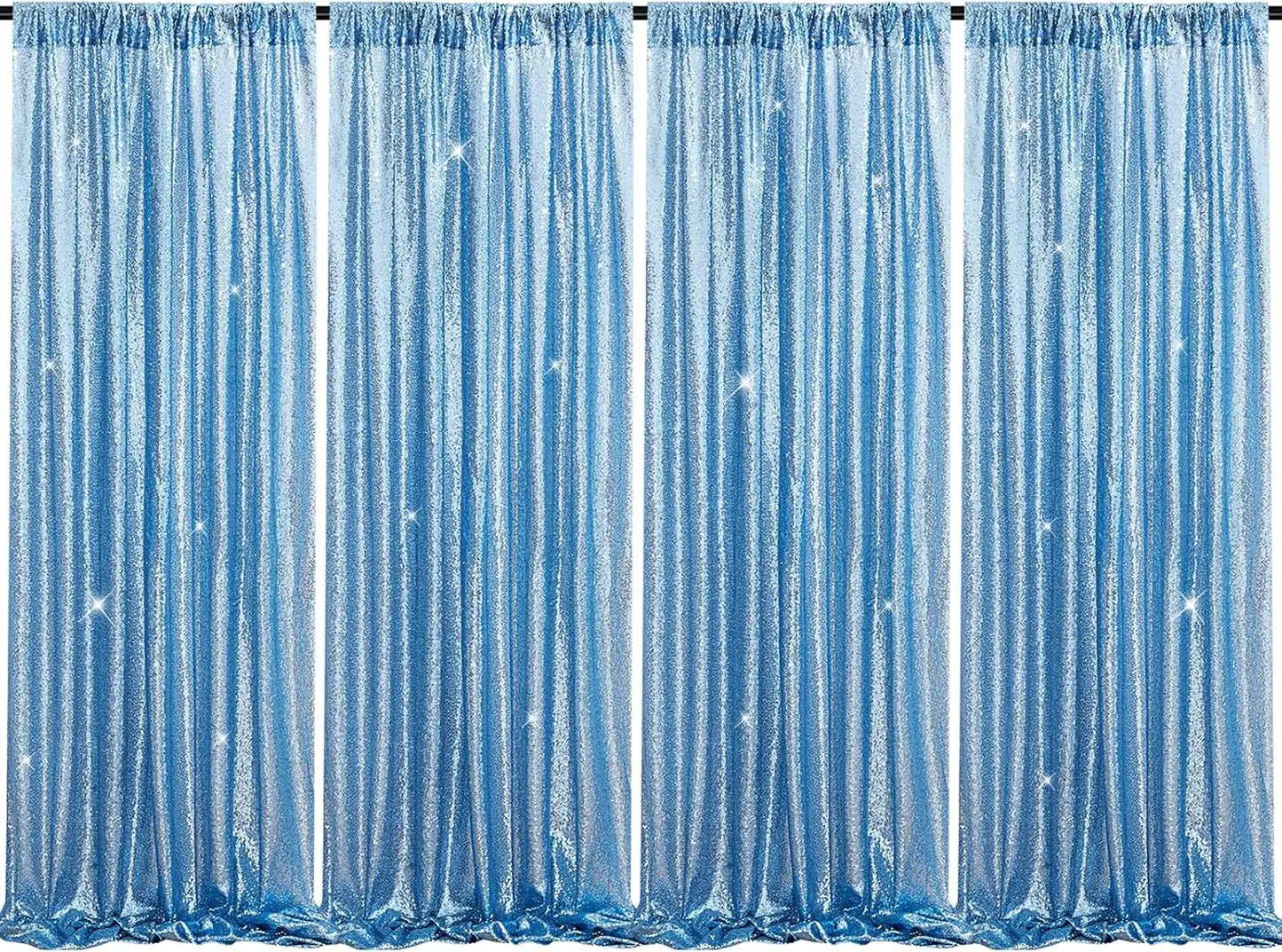 Sequin Backdrop Curtains Panels for Photography and Wedding Events