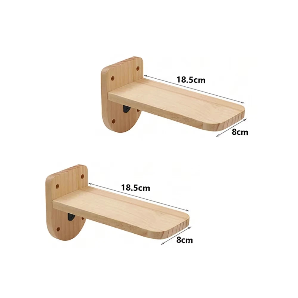 Cat Wall Mounted Climbing Shelf With Sisal Scratching Post
