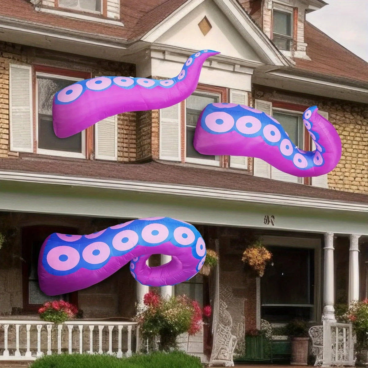 Joyfy LED Octopus Tentacle Inflatable Halloween Outdoor Decoration