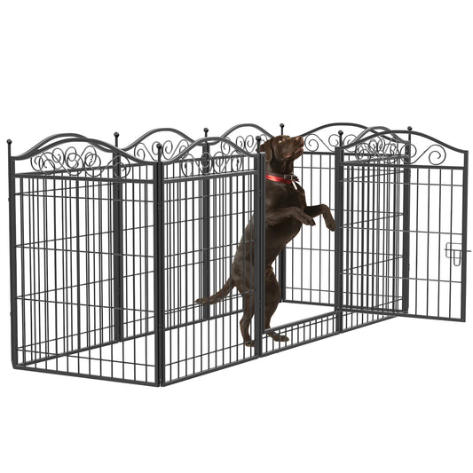 BINGOPAW Heavy Duty Foldable Dog Playpen, 8 Panel Kennel