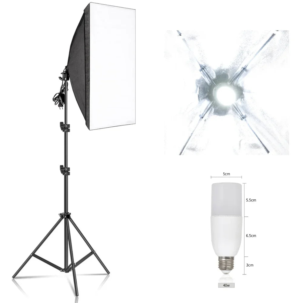 SH Professional Softbox Lighting Kit For Photography Studio